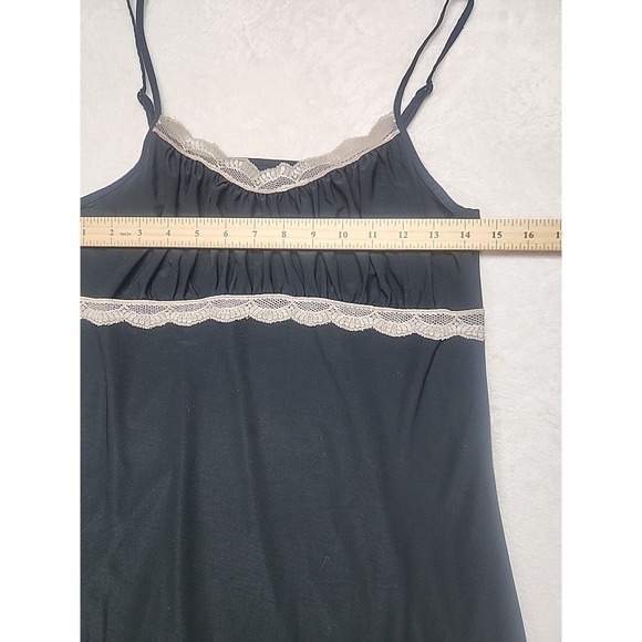 Gilligan & O'Malley Night Gown Women Large Black Scoop Neck Sleeveless Intimates - Picture 3 of 5